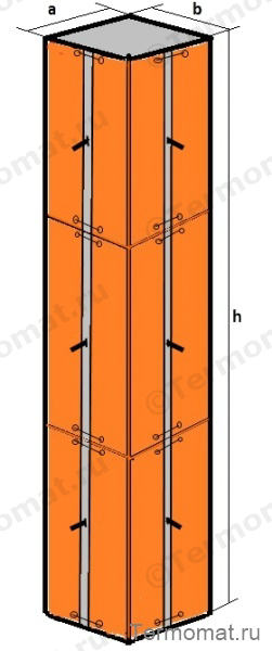 Прогрев  колонны с выступающими элементами крепежа опалубки.jpg